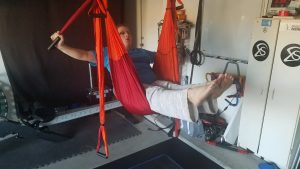 Yoga trapeze client use
